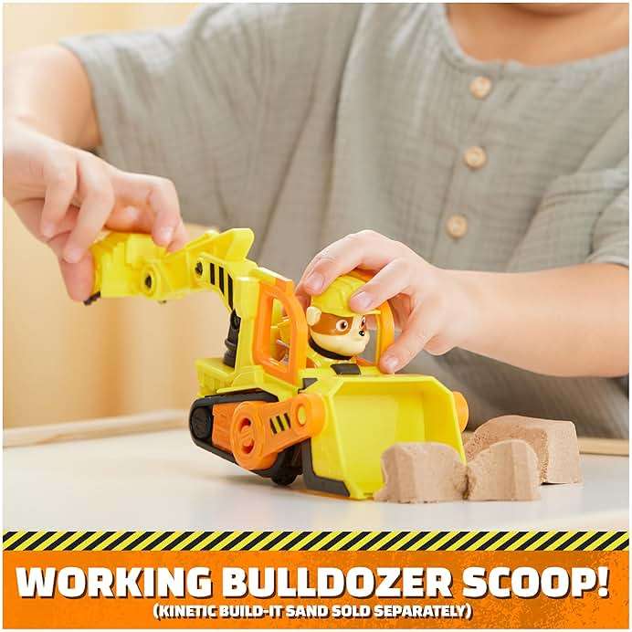 Rubble & Crew, Rubble’s Bulldozer Toy Truck with Movable Parts and a Collectible Action Figure, Kids Toys for Ages 3 and Up - Image 5