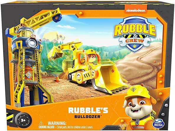 Rubble & Crew, Rubble’s Bulldozer Toy Truck with Movable Parts and a Collectible Action Figure, Kids Toys for Ages 3 and Up - Image 9
