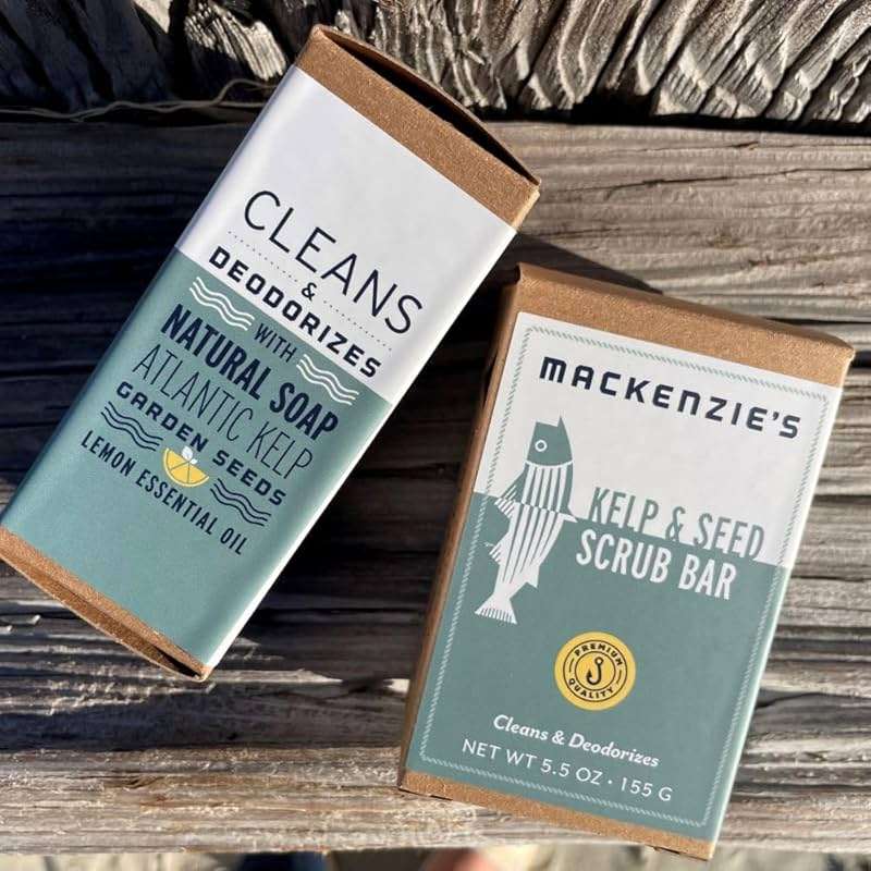 MACKENZIE'S Kelp & Seed Scrub Bar - Gifts for Men - Gifts for Women - Gifts for Cooks - Gifts for Gardeners - Exfoliating - Moisturizing - Hand Soap - 5.5 oz - Image 6