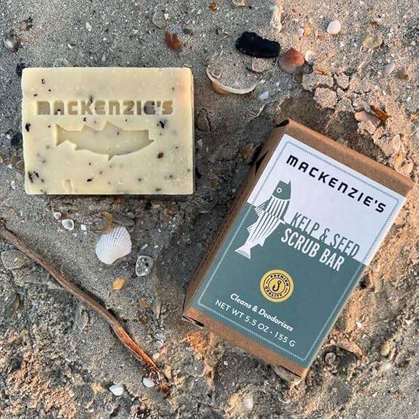 MACKENZIE'S Kelp & Seed Scrub Bar - Gifts for Men - Gifts for Women - Gifts for Cooks - Gifts for Gardeners - Exfoliating - Moisturizing - Hand Soap - 5.5 oz - Image 7
