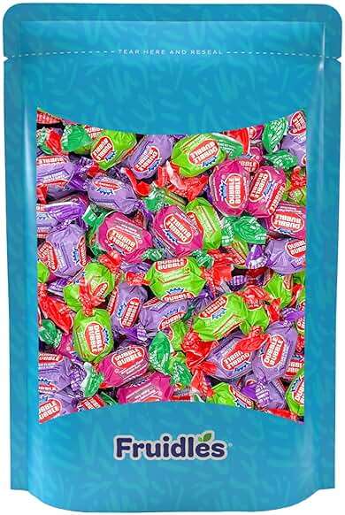 Fruidles Double Bubble Chewing Gum Balls Fruit Flavored Original & Mixed Fruit, Candy Buffet Treats, Kosher Certified Parve, Individually Twist-Wrapped (Mixed-Fruit Double Bubble, Half-Pound) - Image 4