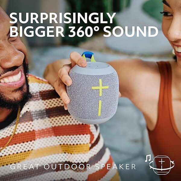 Ultimate Ears WONDERBOOM 4 Portable Waterproof Bluetooth Speaker with Balanced 360-Degree Sound and Bass, Dustproof Floating Speaker with 131ft (40m) Range- Black - Image 3