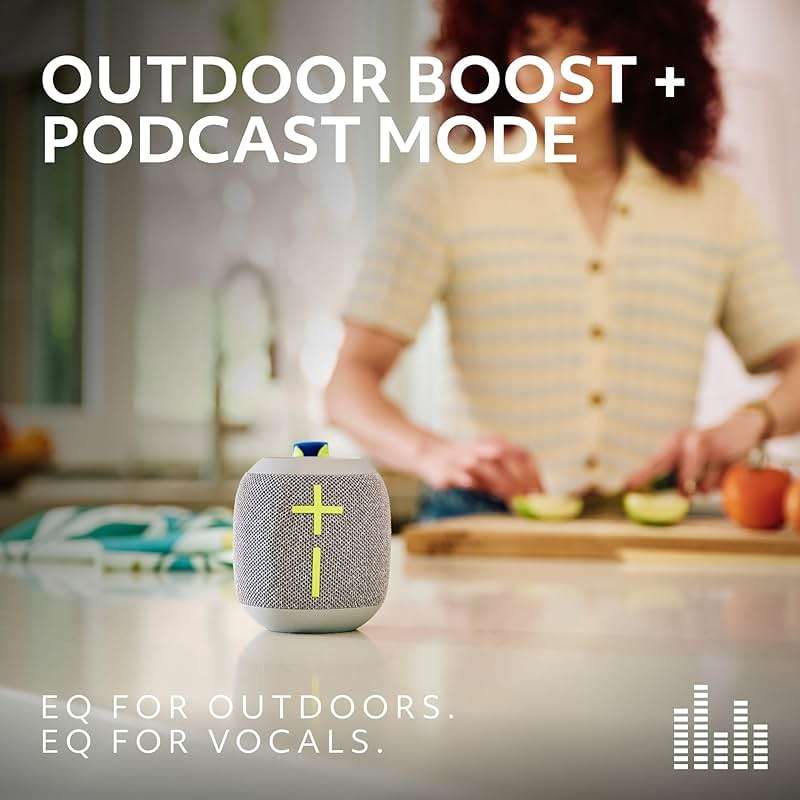 Ultimate Ears WONDERBOOM 4 Outdoor Speakers Bluetooth Waterproof with Big Bass & 360-Degree Sound, Dustproof Floating Wireless Speaker, 131ft Range - Blue - Image 4