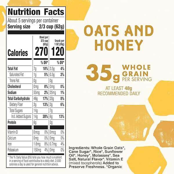 Cascadian Farm, Granola Oats N Honey, 11 Ounce - Image 2