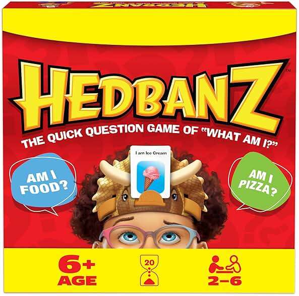 Spin Master Games, Hedbanz 2023 Edition with New Cards, Picture Guessing Board Game, for Family & Kids, 2-6 Players, for Ages 6 & Up - Image 1