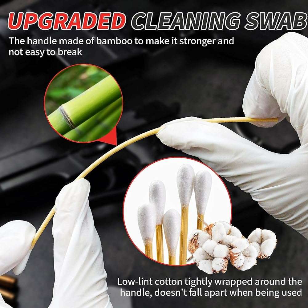 Gun Cleaning Kit in Big Box, 4-in-1 Cleaning Supplies Includes Brushes, Patches, Swabs, Cloth - Lint Free, Highly Absorbent Supplies for All Guns Maintaining, Fit Most Caliber - Image 2