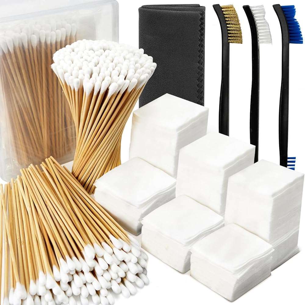 Gun Cleaning Kit in Big Box, 4-in-1 Cleaning Supplies Includes Brushes, Patches, Swabs, Cloth - Lint Free, Highly Absorbent Supplies for All Guns Maintaining, Fit Most Caliber - Image 8