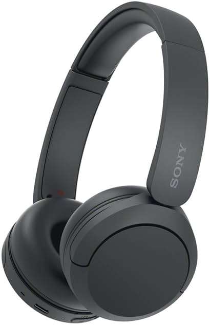 Sony WH-CH520 Wireless Headphones Bluetooth On-Ear Headset with Microphone and up to 50 Hours Battery Life with Quick Charging, Black - Image 1