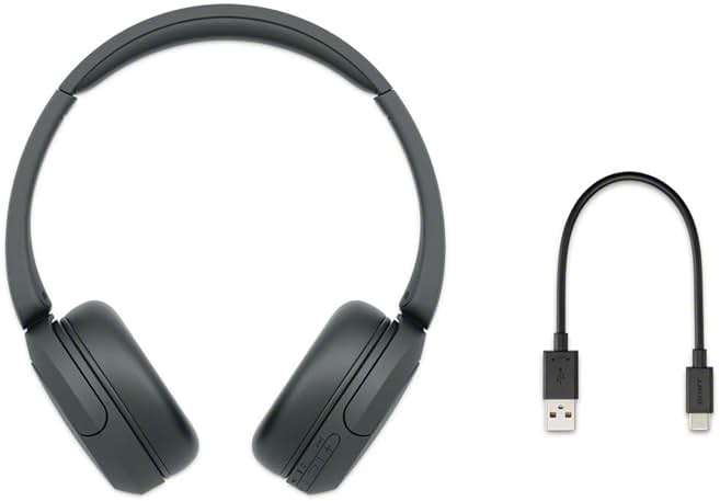 Sony WH-CH520 Wireless Headphones Bluetooth On-Ear Headset with Microphone and up to 50 Hours Battery Life with Quick Charging, Black - Image 6