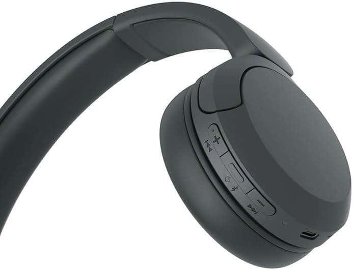 Sony WH-CH520 Wireless Headphones Bluetooth On-Ear Headset with Microphone and up to 50 Hours Battery Life with Quick Charging, Black - Image 10