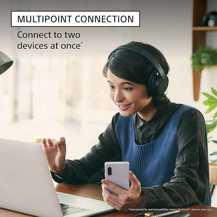 Sony WH-CH720N Noise Canceling Wireless Headphones Bluetooth Over The Ear Headset with Microphone and Alexa Built-in, Black New - Image 7