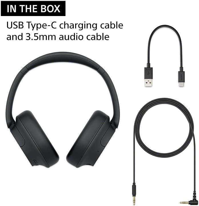 Sony WH-CH720N Noise Canceling Wireless Headphones Bluetooth Over The Ear Headset with Microphone and Alexa Built-in, Black New - Image 8