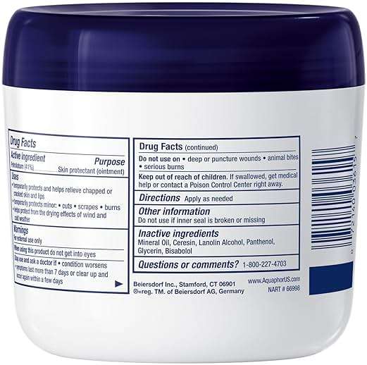 Aquaphor Children's Advanced Therapy Healing Ointment, 41% Petrolatum Skin Protectant Ointment for Minor Wound Care, Chapped or Cracked Skin and Lips, 14 Oz Jar - Image 11