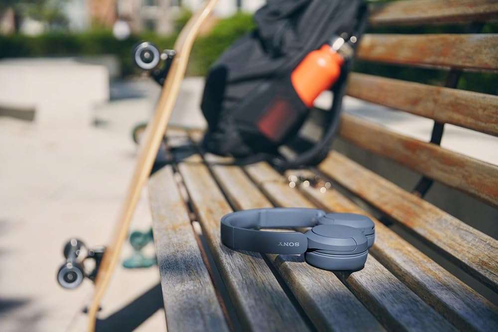 Sony WH-CH520 Wireless Headphones Bluetooth On-Ear Headset with Microphone and up to 50 Hours Battery Life with Quick Charging, Blue - Image 8