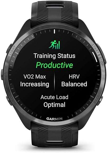 Garmin Forerunner® 965 Running Smartwatch, Colorful AMOLED Display, Training Metrics and Recovery Insights, Black and Powder Gray, 010-02809-00 - Image 2
