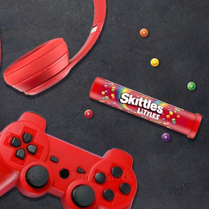 SKITTLES Littles Originals Rainbow St Patricks Day Mega Tubes Tiny Chewy Candy, 45.6 Oz, 24 Ct Bulk Box - Image 7