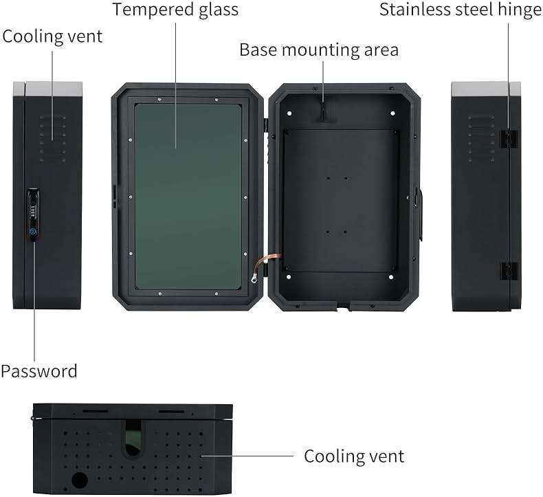 Jawjut Wall Charger Station Box Compatible with Tesla Model Y 3 S X Accessories Gen 3 Indoor/Outdoor Cable Organizer Waterproof Dustproof - Image 5