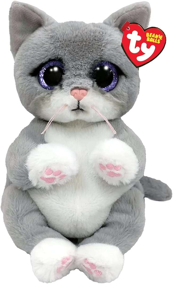 Ty Beanie Bellies Small - Morgan The Cat, 6 inch - Image 1