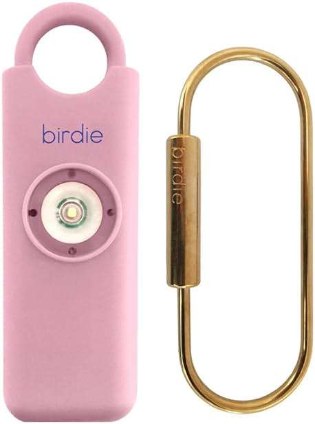 She’s Birdie–The Original Personal Safety Alarm for Women by Women–Loud Siren, Strobe Light and Key Chain in a Variety of Colors (Blossom) - Image 1