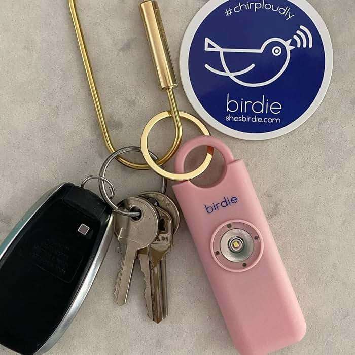 She’s Birdie–The Original Personal Safety Alarm for Women by Women–Loud Siren, Strobe Light and Key Chain in a Variety of Colors (Blossom) - Image 7