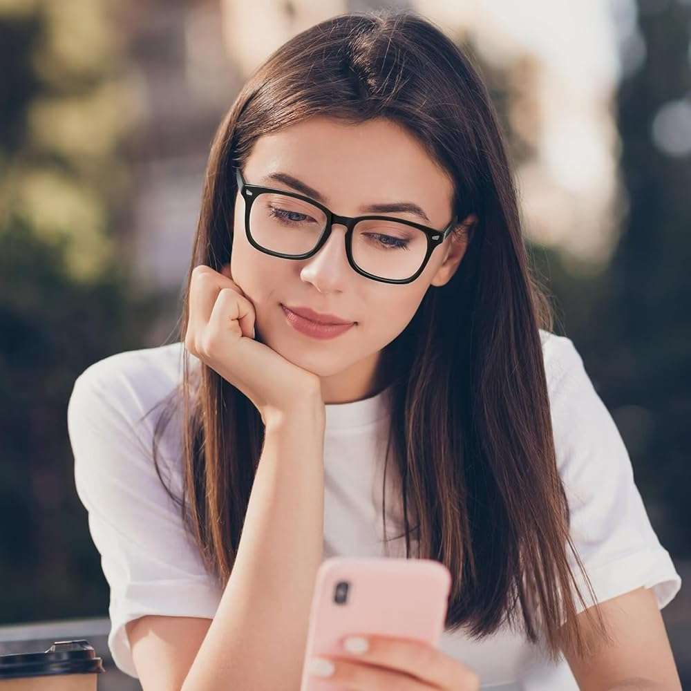 ZEHEXA Reading Glasses for women Blue Light Blocking Glasses Filter UV Square Lightweight Readers Glasses for Men and Women - Image 4