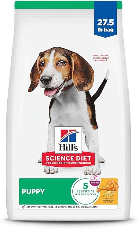 Hill's Science Diet Puppy Dry Dog Food, Chicken & Brown Rice, 27.5 lb. Bag - Image 1