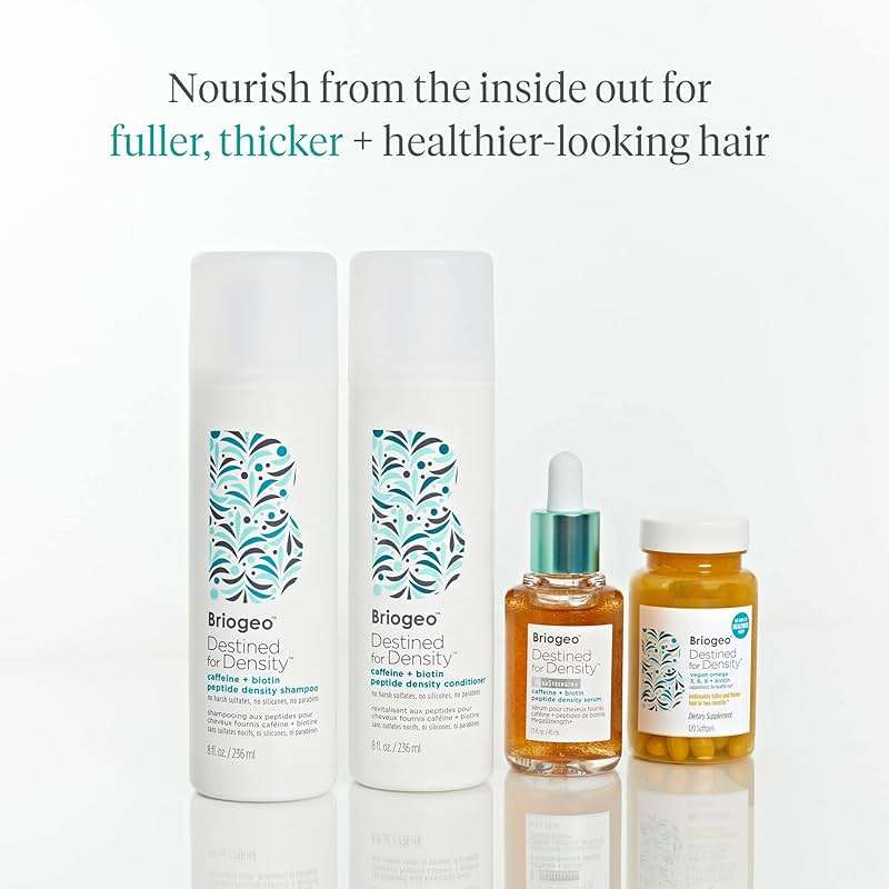 Briogeo Destined for Density Caffeine + Biotin Peptide Density Shampoo | Increases Hair Thickness and Volume for Fine or Thinning Hair | Sulfate-Free | Vegan & Cruelty-Free - Image 8