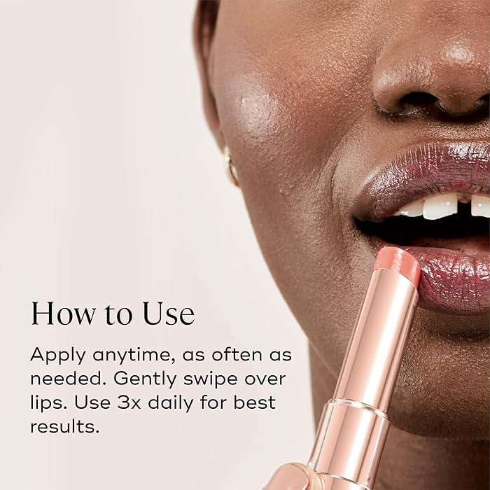 EVER SMOOTH Peptide Lip Therapy Collagen Balm – PETAL Soft Neutral Pink Tint, Coconut, Argan & Camellia Oils, Peptides & Shea Butter, Vegan & Cruelty-Free Lip Nourishment - Image 6