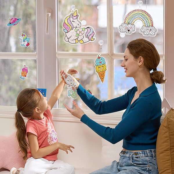 Klever Kits 16 Projects Gem Painting, Kids Diamond Gem Painting Kit with 5D Gem, Arts and Crafts for Girls Ages 6-12, Gem Craft Activities Kits, Premium Art Gift Ideas for Girls Ages 6, 7, 8+ - Image 2