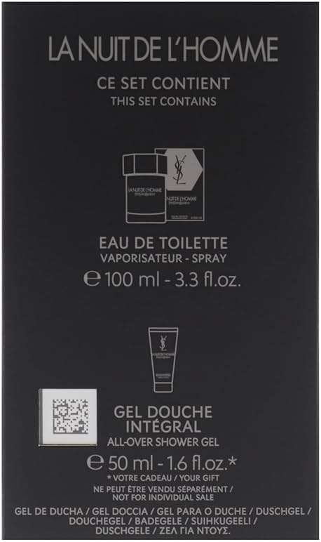 La Nuit De LHomme by Yves Saint Laurent for Men - 2 Pc Gift Set 3.3oz EDT Spray, 1.6oz Shower Gel - Image 6