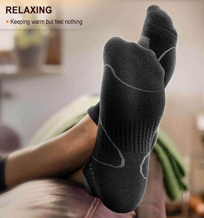 BULLIANT Men Running Socks 6Pairs-Ankle Athletic Socks Wicking Cushioned for Men Walking-Arch Compression Support - Image 7