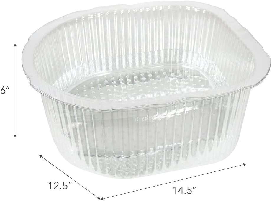 ForPro Professional Collection Universal Pedi Bath Liners - 50% THICKER - Fit Footsie Bath, Disposable Pedicure Foot Tub Liners for Foot Spa Basins & Foot Bath Soaks, Clear, 100-Count - Image 4