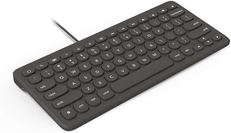 ZAGG Connect Keyboard 12C - Compact Type-C Wired Desktop Keyboard - Universal Compatibility with Windows, ChromeOS, Android, iOS, macOS, iPadOS - Optimized Typing Experience - Eco-Conscious Design - Image 1