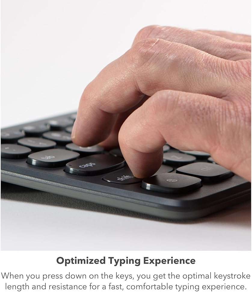 ZAGG Connect Keyboard 12C - Compact Type-C Wired Desktop Keyboard - Universal Compatibility with Windows, ChromeOS, Android, iOS, macOS, iPadOS - Optimized Typing Experience - Eco-Conscious Design - Image 5