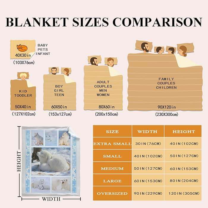 Arctic Fox Blanket, Soft Flannel Throws Cozy Lightweight Blankets for Couch Bed Sofa, Practical Gift Unisex X-Small 40"×30" for Toddler/Leg - Image 3