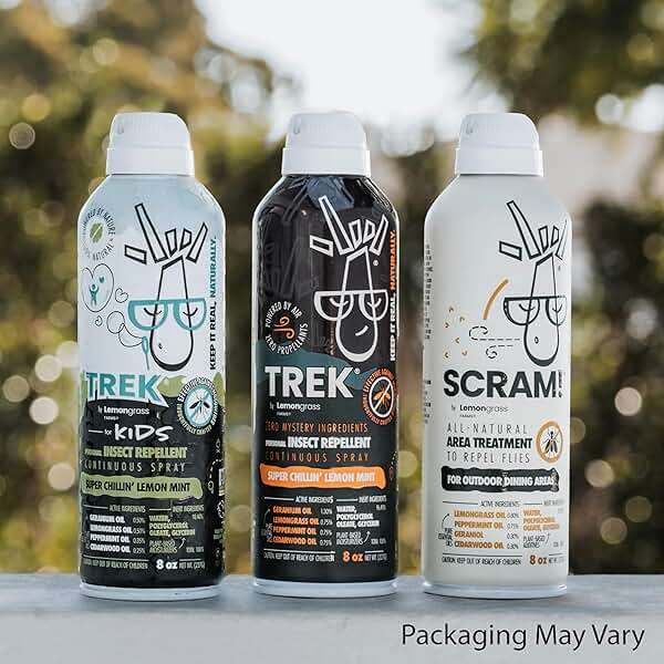 Lemongrass Farms Trek Insect Repellent Spray, Natural Mosquito Repellent, DEET-Free with Peppermint, Cedarwood, Geraniol & Lemongrass Oil, Twin Pack 8 oz (16 oz Total) - Image 5