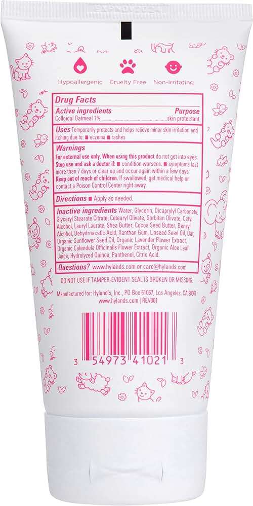 Hyland's Baby Eczema Cream, Rich Soothing Moisturizer for Eczema Prone Skin, With Colloidal Oatmeal, 5 ounce - Image 2