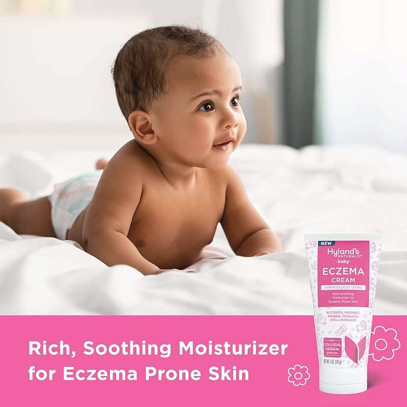 Hyland's Baby Eczema Cream, Rich Soothing Moisturizer for Eczema Prone Skin, With Colloidal Oatmeal, 5 ounce - Image 3