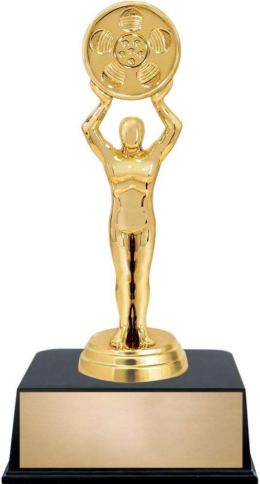 Crown Awards Film Movie Figure Trophy, 7.5" Film Movie Figure Trophy with Custom Engraving - Image 1