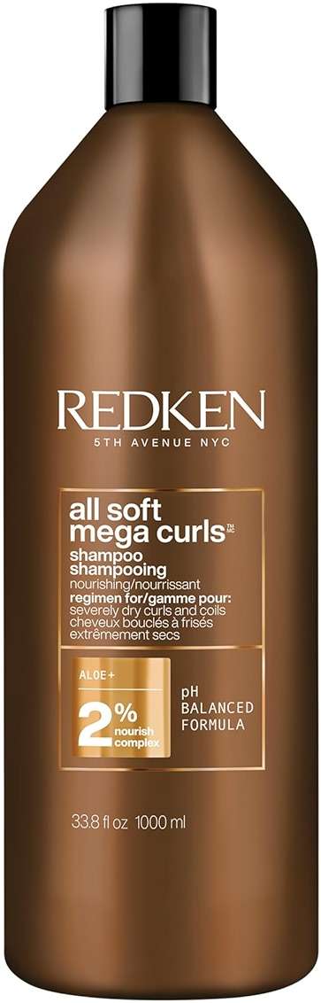 Redken All Soft Mega Curls Shampoo For Extremely Dry Curly & Coily Hair - Nourishes & Softens Severely Dry Hair, Sulfate Free - Image 1