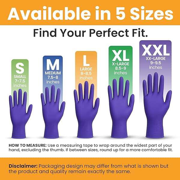 SAFEWAY USA 2000 pcs, 4 Mil Nitrile Disposable Gloves - Multi-Purpose Powder-Free and Non-Latex Textured Fingertips - Image 7