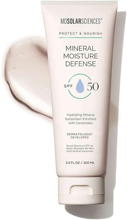 MDSolarSciences Mineral Moisture Defense SPF 50 Sunscreen for Body and Face - Image 1