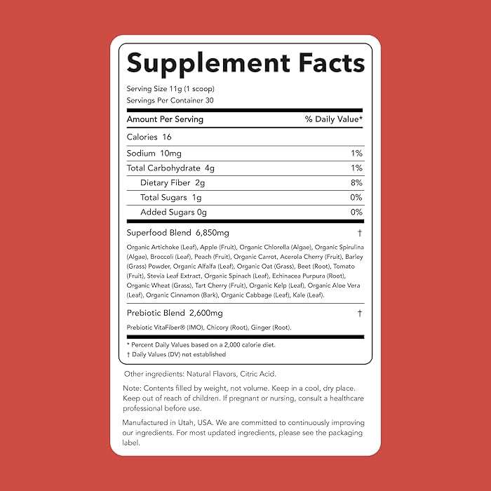 Clean Simple Eats Super Greens Powder, Naturally Flavored Greens Powder with Chlorella, Spirulina, Superfoods & Prebiotic Fiber, No Artificial Ingredients, Gluten Free, Peachy Greens Flavor, 30 Srvgs - Image 2