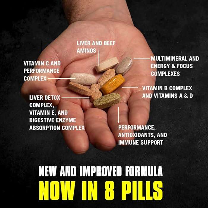 Animal Pak Daily Multivitamin for Men & Women | All-in-One Nutrition Supplement | Vitamins C, B, D, Zinc, Amino Acids, Digestive Enzymes | Supports Performance Immunity, Energy & Focus | 44 Day Supply - Image 4