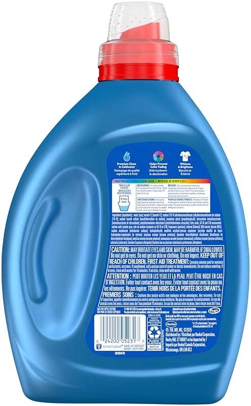 Persil Original Everyday Clean Liquid Laundry Detergent, 50 Fl Oz, 66 Loads, Ultra Concentrated, Deep Clean & Care for Colors & Whites, Laundry Soap for All Water Temperatures, HE Safe - Image 2