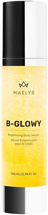 MAËLYS B-GLOWY Brightening Body Serum for Dark Spots - Supports Even Looking Skin - Peptide Formula with Niacinamide & Meadowfoam Oil (3.4 Fl Oz) - Image 1