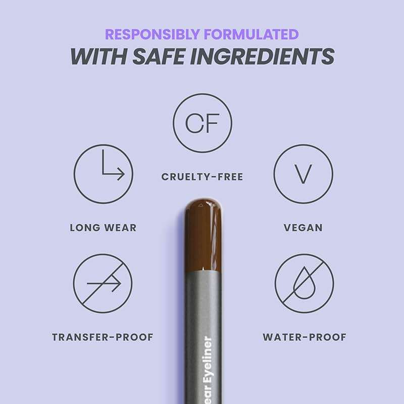 Wonderskin Eyeliner Pencil, 1440 Longwear Brown Eyeliner Pencil - Waterproof, Sharpenable & Smudge Proof (Kalamata) - Image 4