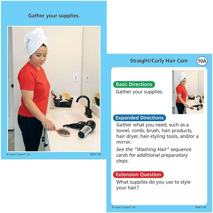 Super Duper Publications | Webber® Activities of Daily Living Bundle Cards and Book | Self-Care Activities and Routines | Occupational Therapy Educational Resource for Children and Adults - Image 8