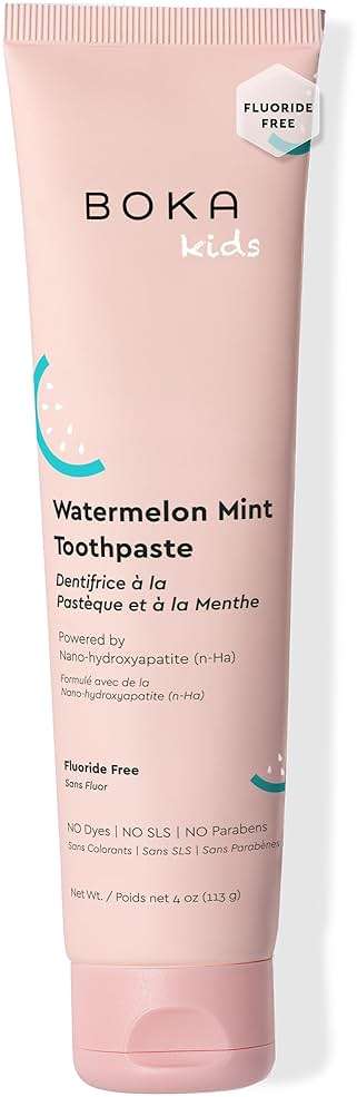 Boka Fluoride Free Toothpaste Nano Hydroxyapatite Toothpaste - Watermelon Mint Flavor, 4 oz 1Pk US Manufactured - Image 1