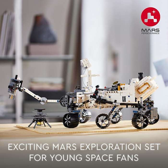 LEGO Technic NASA Mars Rover Perseverance Building Toys - STEM Model Kit for Boys & Girls, Ages 10+ Years - Gifts for Birthdays - Detailed Set for Display - 42158 - Image 3